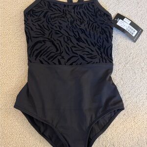 Bloch Black Kids One Piece Bodysuit